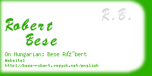 robert bese business card